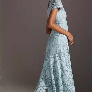Anthropologie Slim Lace Maxi Dress